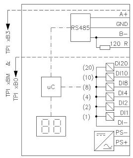TPI-tap changer position indicator schematic